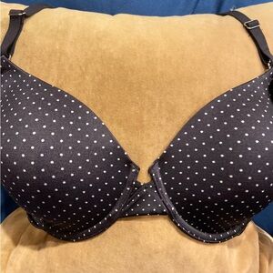 New without tags black w/ white dots, Maidenform molded cup underwire bra 34D